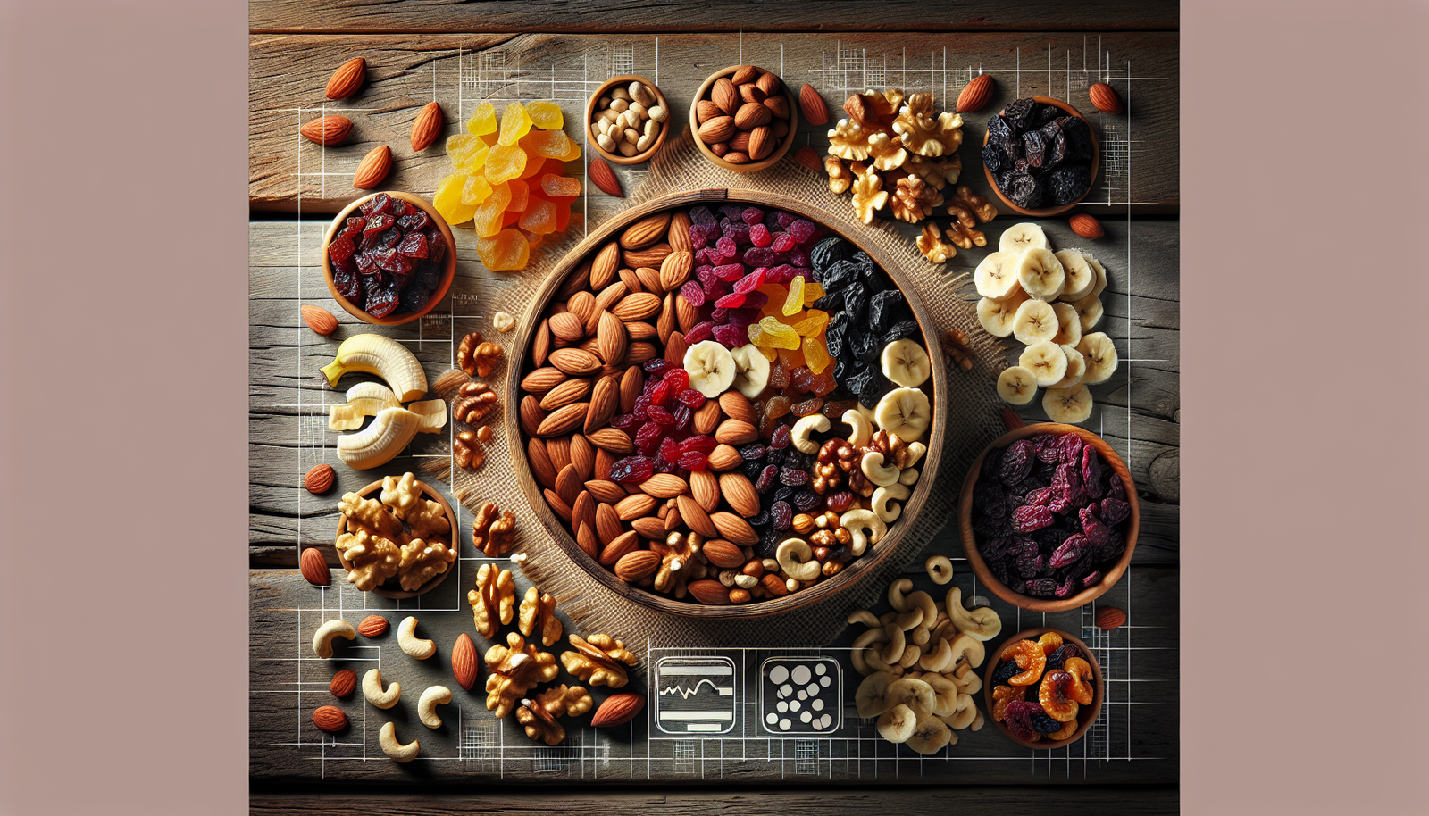 Homemade Trail Mix With Nuts And Dried Fruit